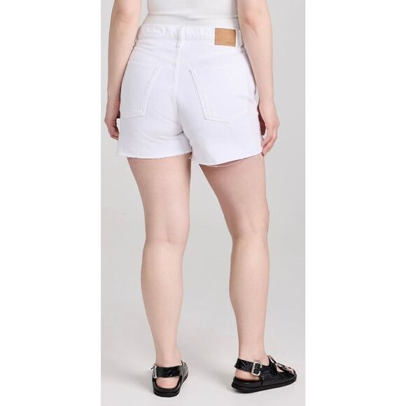 rag & bone NWT WOMENS Denim Vintage Cut Off Midi Shorts Frayed Hem Size 33 - Picture 3 of 8